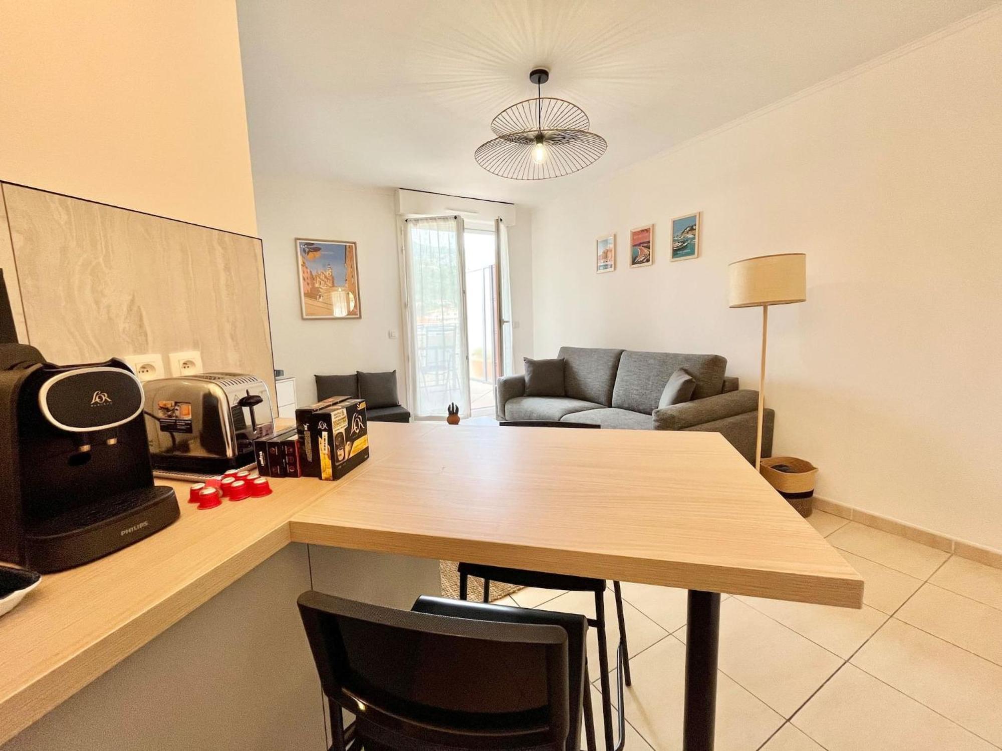 'La Villa Melanie' Neuf, Equipe, Terrasse, Centre Menton Exterior photo
